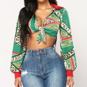 cheetah print crop top